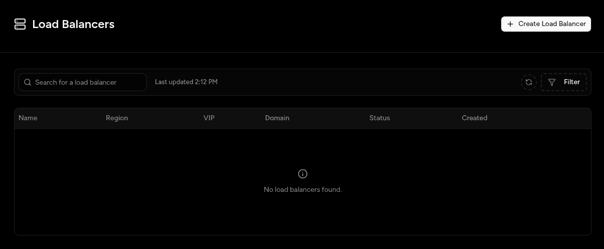 Create Load Balancer