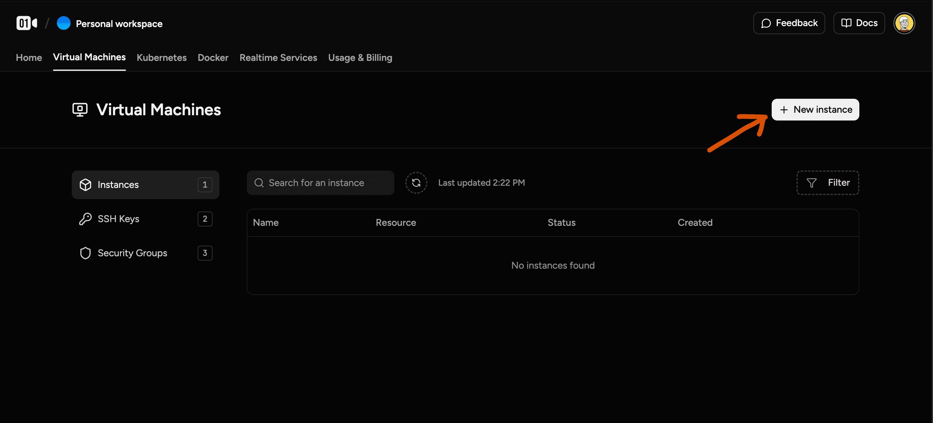 Create new instance