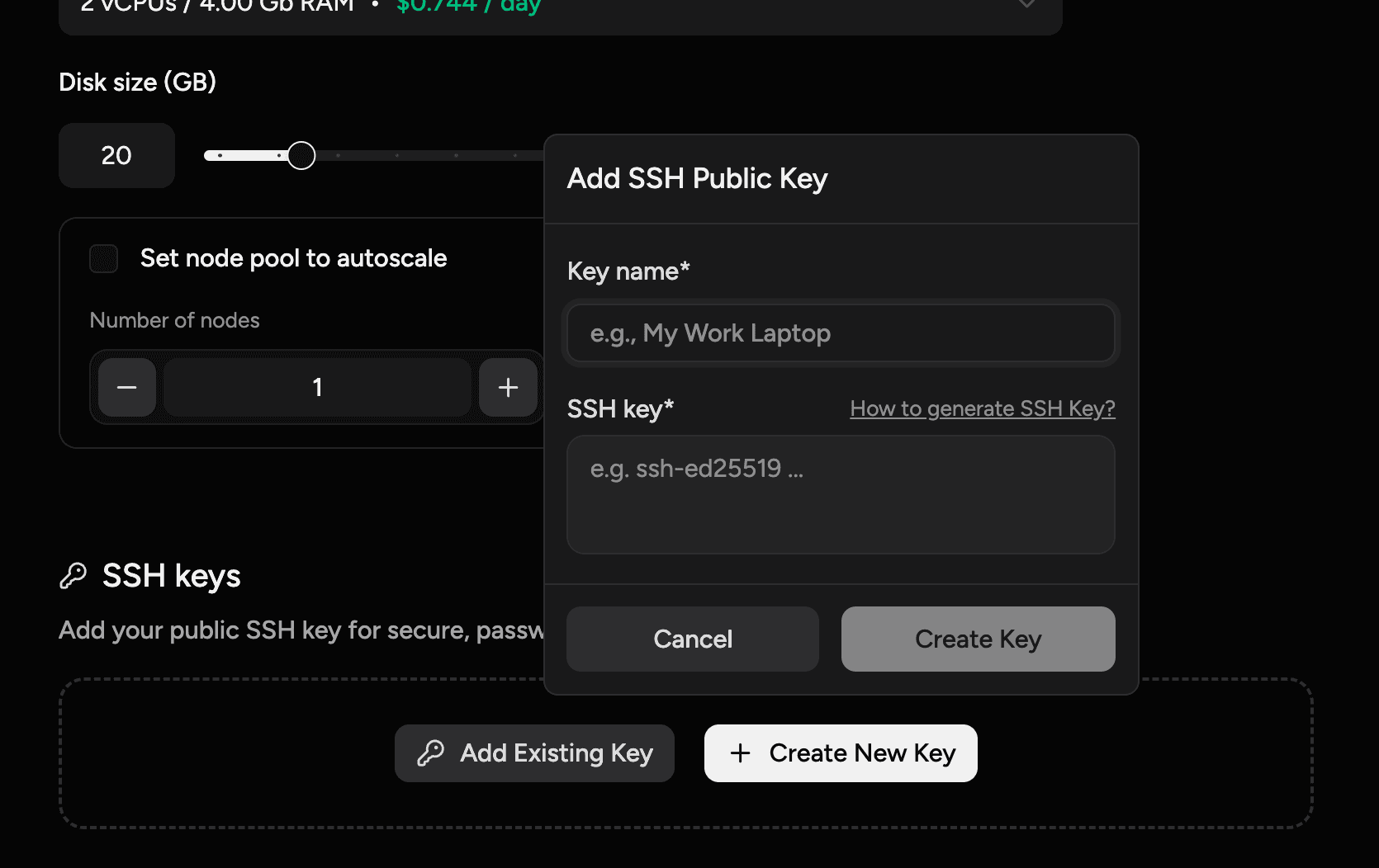 Add SSH key